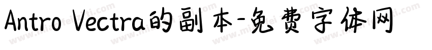 Antro Vectra的副本字体转换